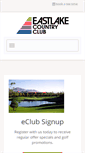 Mobile Screenshot of eastlakecountryclub.com